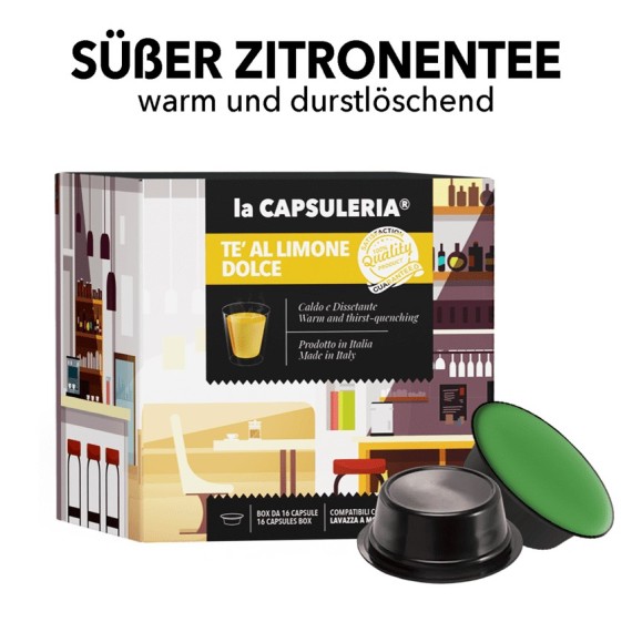 Lavazza A Modo Mio kompatible Kapseln - Süßer Zitronentee Lavazza A Modo Mio kompatible Kapseln - Süßer Zitronentee