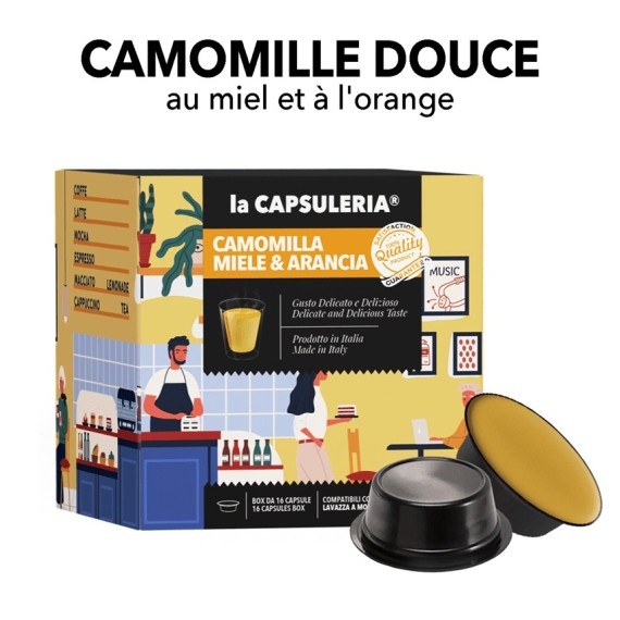Capsules compatibles Lavazza A Modo Mio - Camomilla Dolce Capsules compatibles Lavazza A Modo Mio - Camomilla Dolce