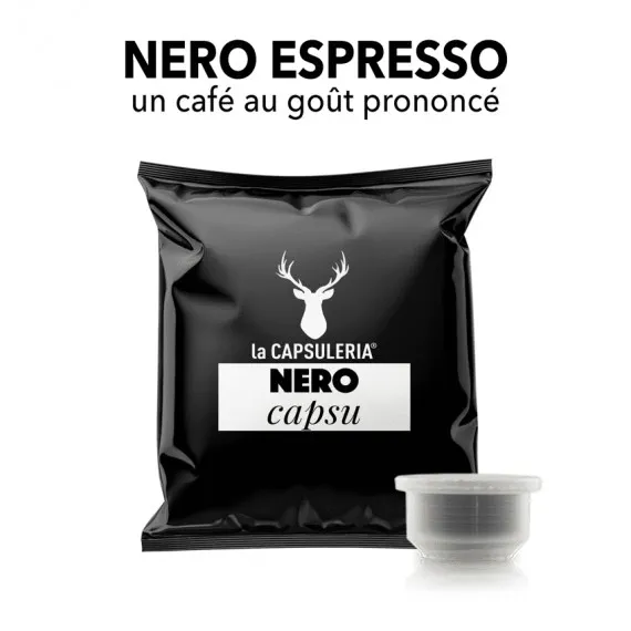 Capsules pour le système La Capsuleria- Caffè Nero Espresso