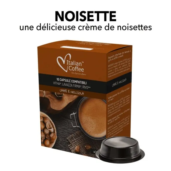Capsules compatibles Lavazza Firma - Nocciolino