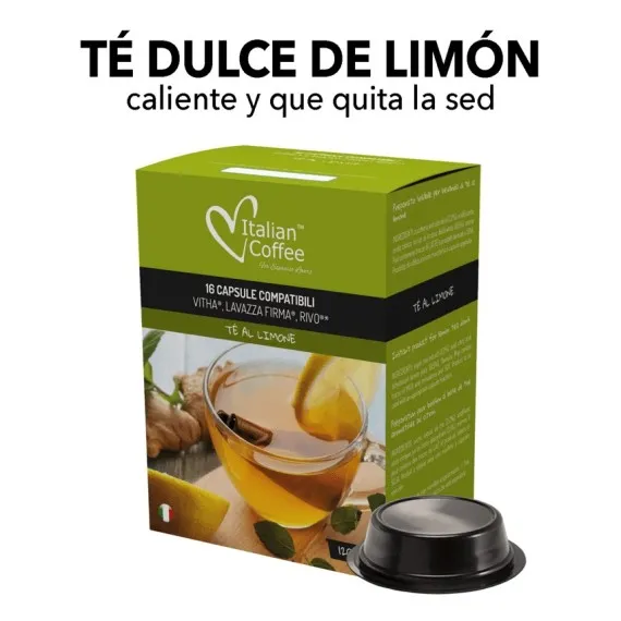 Cápsulas compatibles con Lavazza Firma - Té de limón dulce