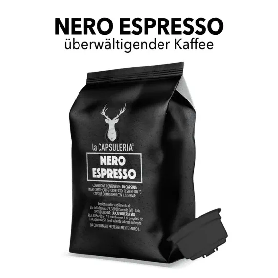Caffitaly kompatible Kapseln - Caffè Nero Espresso