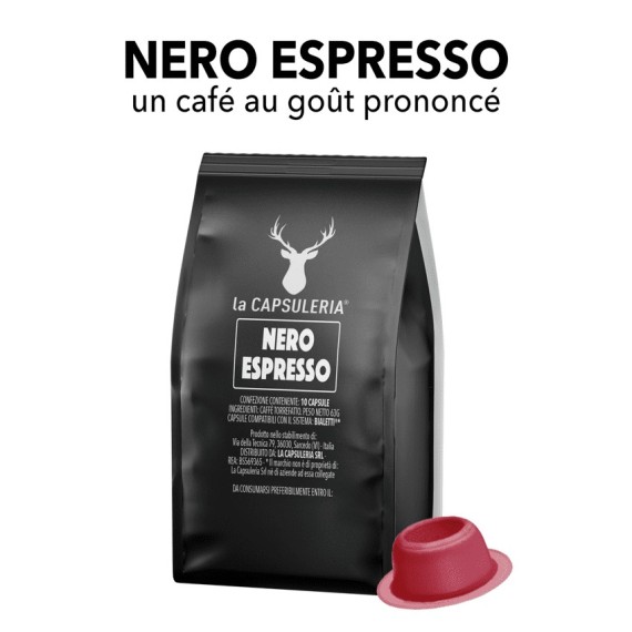 Capsules compatibles Bialetti - Caffè Nero Espresso