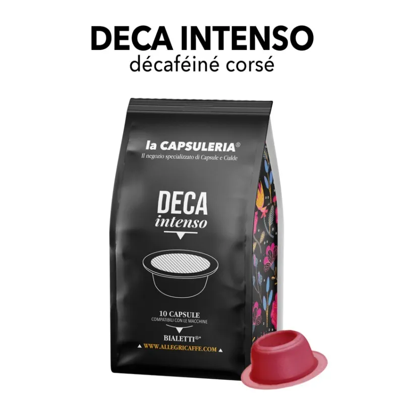 Capsules compatibles Bialetti - Café décaféiné