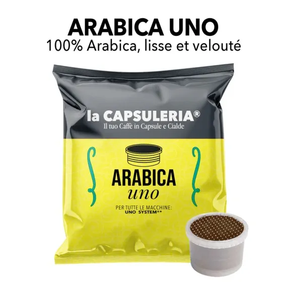 Capsules compatibles avec le système Uno - Café 100% Arabica