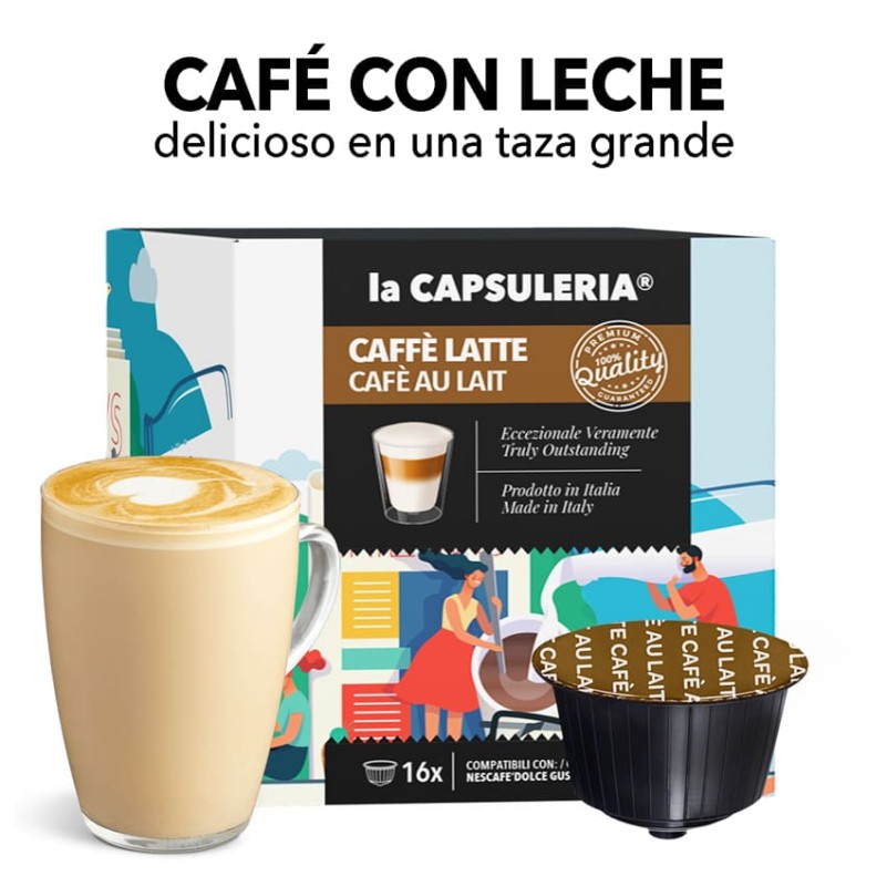 Café con Leche / Café au Lait - Cápsulas compatibles con Nescafè Dolce Gusto ®*